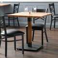 Lancaster Table & Seating Lancaster Table & 30'' Square Solid Wood Live Edge Dining Height Table with Antique Natural Finish 3493030CLN30